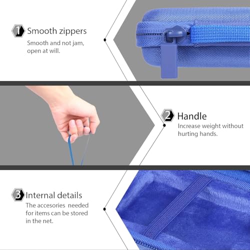 co2CREA Hard Case Compatible with Samsung T7 Shield T9 Portable SSD Solid State Drive (Blue Case)