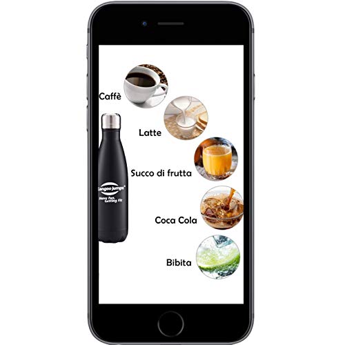 Kangoo Jumps Bottiglia Acqua in Acciaio Inox