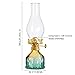 Rustic Oil Lamp Lantern Large Classic Kerosene Lamp Vintage Color Glass Kerosene Lamp Chamber Oil Lamps with 3/8
