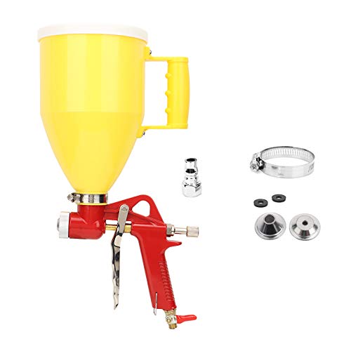 Pistola pulverizadora, pistola pulverizadora de aire de tolva de plástico de 3L 1/4in, pulverizador de pintura de pared Herramienta de decoración del hogar 4/6/8 mm para decoración