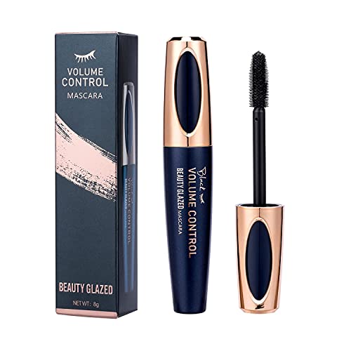 4D Silk Fiber Wimperntusche, Extra Long Lash Verlängerung & Volumen Eyelash Mascara Wasserdicht Langlebig Natürlich Augen Make-up Not Blooming