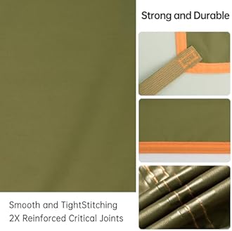 FREE SOLDIER Camping Tarp Waterproof Portable Multifunctional Outdoor Camping Traveling Awning Backpacking Shelter Rain Tarp (Brown 10×13ft)