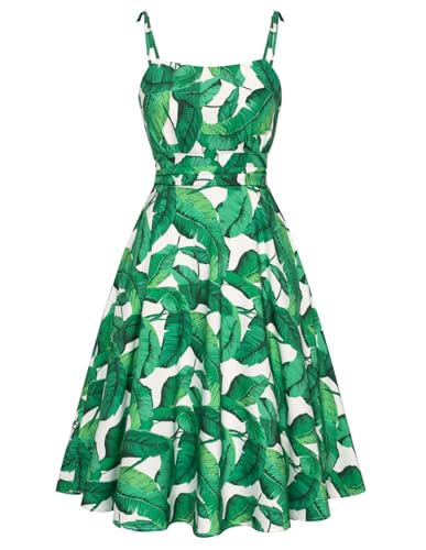 Image of Belle Poque Women's Spaghetti Strap Midi Vintage Tea Party Dress | Belle Poque Women's Spaghetti Strap Midi Vintage Tea Party Dress,A-line,Cocktail Dress,Graduation Homecoming Dress