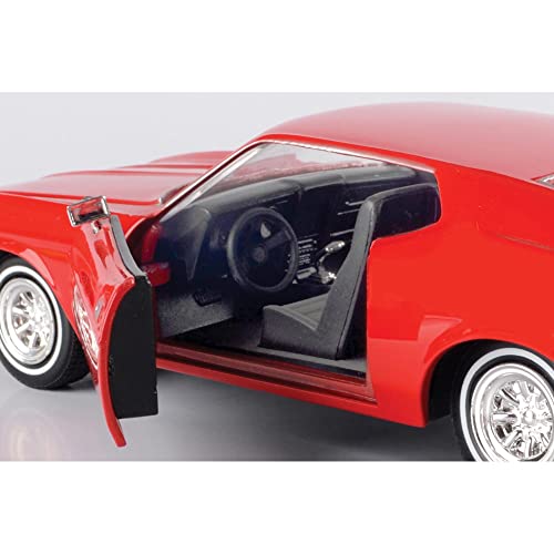 1971 Ford Mustang Sportsroof rojo 1:24 a escala miniatura 5