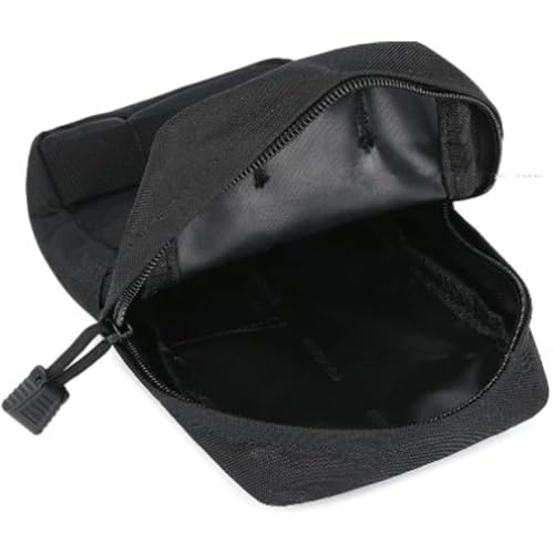 Tactical MOLLE Pouch Waist Pack EDC Organiser Medic Tool Bag Airsoft Military Army Utility Belt Backpack Vest Pouch (Black) - Image 7