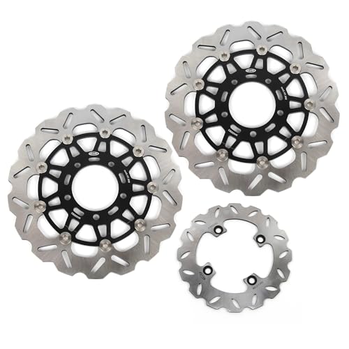 Disques de frein Kawasaki ER6N ER6F de qualité supérieure avec rotors avant arrière noirs robustes