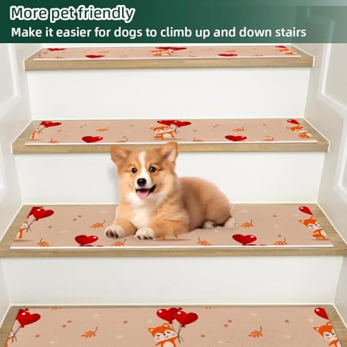 Tapis d'escalier antidérapants pour marche bois lavables et sécurisés