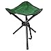 Camping Hocker Falthocker Angelhocker Inkl. Tragegurt Campingstuhl Dreibeinhocker 110kg Campinghocker Faltbar (Grün)