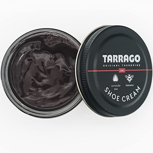 Tarrago Shoe Cream - Professional Shoe Polish With Carnauba Wax To Re-Color And Polish - Smooth Leather Shoes And Boots- Over 100 Colors - 50 Ml/ 1.7Fl. Oz - Mahogany #50 #TOP1
