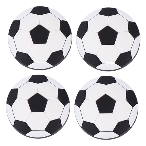 HOMOCONO 4 Pack Boys and Girls Room Soccer Decor Bright Football Shape Door Handles Nails for Boys and Girls Boys Girls