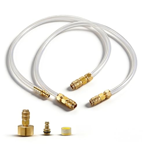 Hydraulic Steering Bleed Kit Compatible with Seastar BayStar & Uflex Systems Boat Steering Hydraulic Kit with Quick Connect Filler Hose for Marine Outboard Inboard & Sterndrive