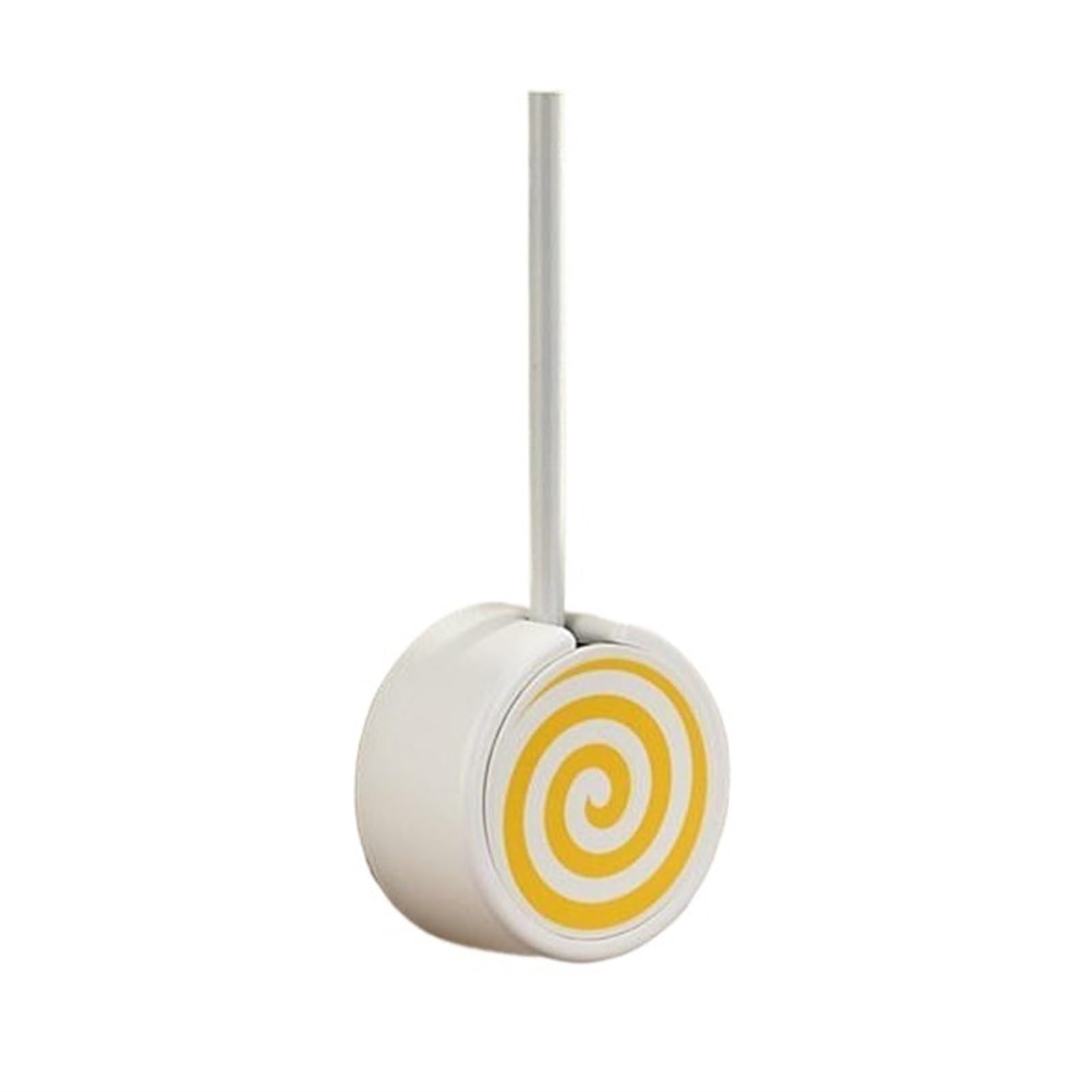 Spazzolone WC Scopino E Supporto for WC da Parete for Bagno, 2 Pezzi, for Rotondo Flessibile con Coperchio Scopino Bagno(Yellow)