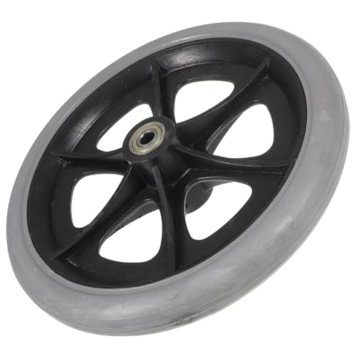 VILLCASE 8 Inch Wheelchair Front Wheel Universal Solid Tire Wheel Easy Installation Quiet Running