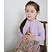 Girls Long Sleeve Bolero Cardigan Kids Cropped Shrug Knit Sweaters (Light Purple,10-12 Years)
