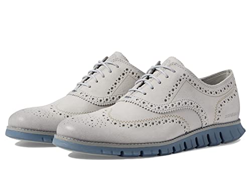 Image of Cole Haan Men's Zerogrand Wingtip Oxford, Harbor Mist China Blue, 12