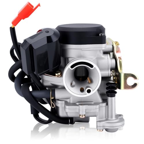 AloneGoer 50cc GY6 Carburetor for Taotao 49cc 50cc 4-Stroke 18mm Big Bore 139QMB 139QMA PD18J Engines ATV Go Kart Scooter Mopeds Quads Buggy Kymco
