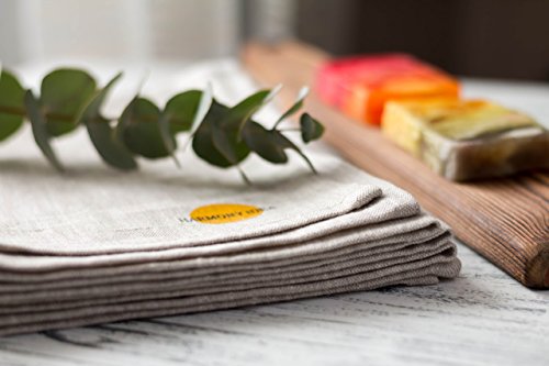 Natural Linen 100% Flax Bath Towel. Best quick dry lightweight Towel. Grey 28" X 58".