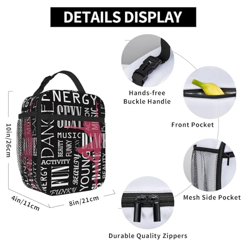 Uqaztuas Ballet Dancer Lunch Box For Boys Girls,Reusable Insulated Lunch Bag Thermal Lunch Kit Lunch Tote Bag For Men Women Work Picnic thumb #5