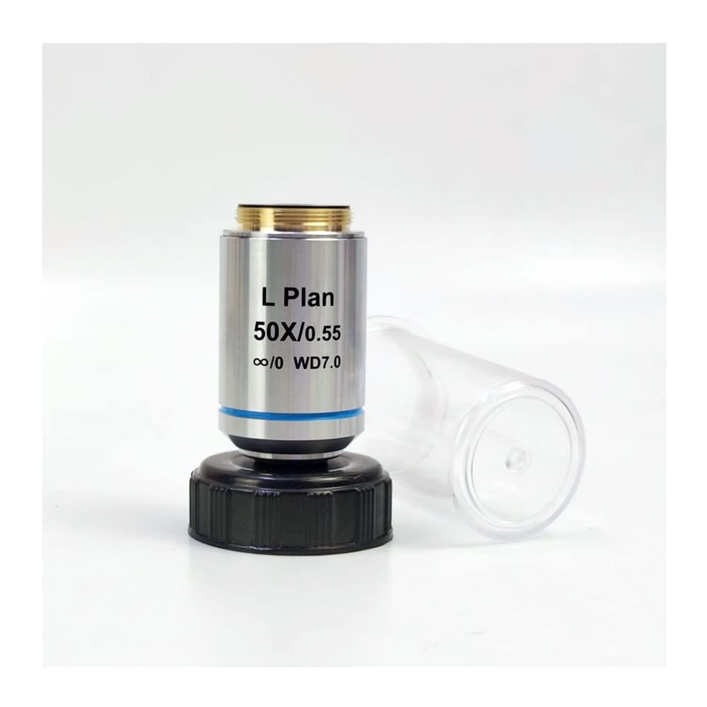 Microscopio metalográfico 5X10X20X50X, Lente de Objetivo de Contraste de Fase Infinita de Larga Distancia de Trabajo (1,5), Interfaz Universal (Color : 50X)