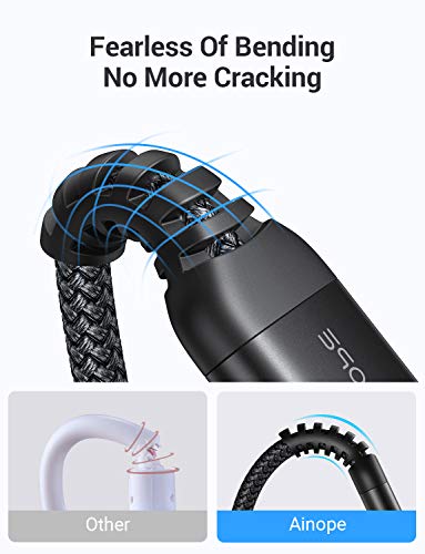 Image of AINOPE USB to USB Cable, 3.3FT*2Pack USB 3.0 A to A Male to Male Cable [Never Rupture] Double End Type A Cord for Data Transfer, Compatible with Hard Drive Enclosures, Laptop Cooler, KVM, DVD Player