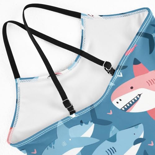 Image of Girls One Pieces Swimsuit Cute Beach Swimwear with Adjustable Strap 3-10 Years