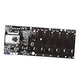 Carte mère de machine minière 8gpu : conception simple et savoir-faire raffiné, pratique pour remplacer la carte mère de mineur cassée, carte mère de mineur