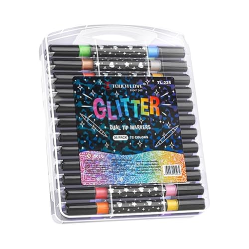 Rotuladores con purpurina, marcadores para colorear para dibujar, para niñas, niños, mujeres, adultos, Pascua, Navidad, cumpleaños, escuela