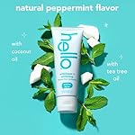 Hello Antiplaque Toothpaste, Fluoride Free for Teeth Whitening with Natural Peppermint Flavor and Tea Tree Oil, Peroxide Free, Gluten Free, SLS Free, 3 Pack, 4.7 OZ Tubes - Image 4