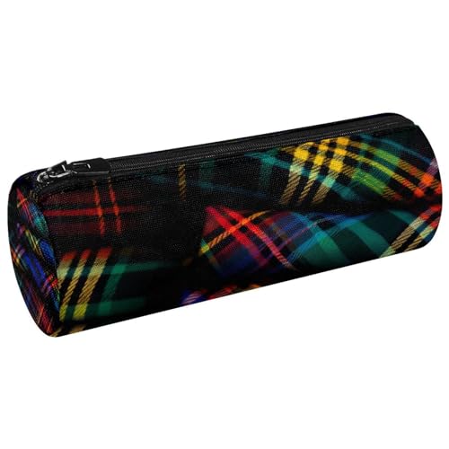Astuccio per matite astucci per motivo scozzese e astuccio per penne classico verde viola