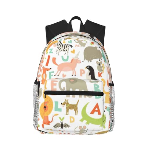 Sac à dos classique de voyage imperméable imprimé animal école travail