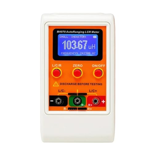 オートレンジ LCR ブリッジメーター LCD 充電式デジタル静電容量インダクタンスメーター 広範囲 100H 100mF 20MR M4070 多機能テスター(M4070)