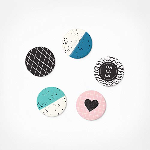 PICKMOTION Lot de 5 Petits aimants Oh LA LA LA Cover