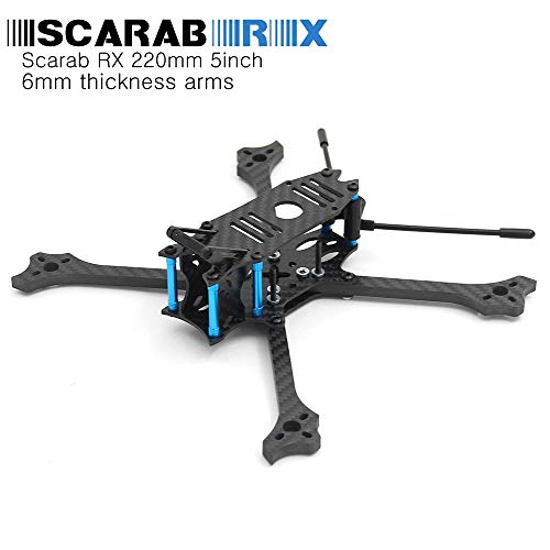 Scarab RX 5 inch 220 220mm 6mm Thickness arms Carbon Fiber Quadcopter Frame