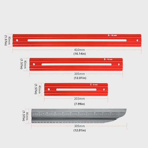 2025 New Stair Measuring Tool, Stair Tread Template Tool, Shelf Layout Tool & Stair Tread Template Tool Jig, Stair Tread Measuring Tool Compatible with Many Types of Layout Projects (2 Set) - Image 2