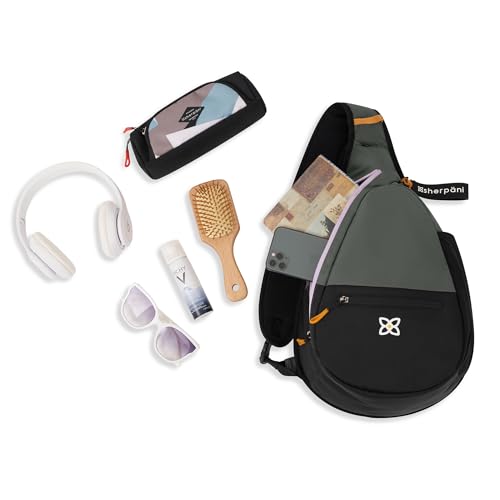 Image of Sherpani Esprit, Sling Backpack, 10L Travel Bag, Right-Handed Shoulder Sling Purse, Crossbody Backpack, Travel Gifts, RFID Protection (Juniper)