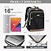 VNINE Backpack Womens，16 Inch Laptop Travel Work Rucksack，Fashion Waterproof Computer Back Pack for Work College Teacher Uni School Travel
