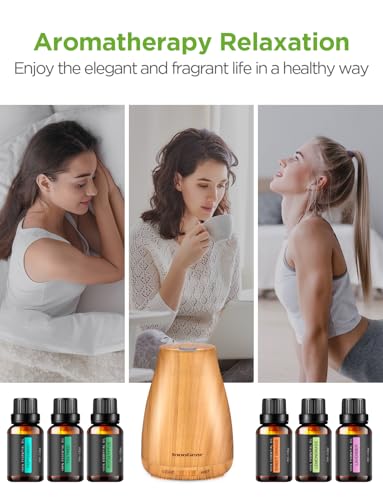 InnoGear Upgraded Diffuser with 6 Bottles Essential Oil