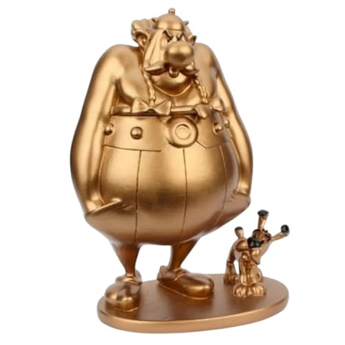 Plastoy Figurine de Collection Astérix, Obélix et Idéfix - Gold Edition (2023)