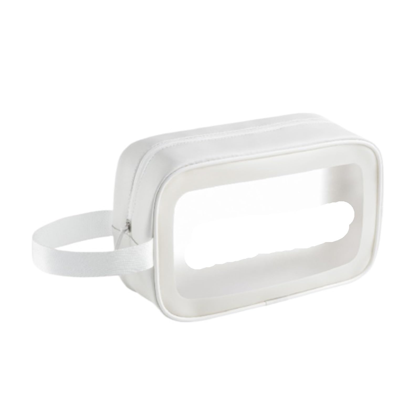 Organizer Kosmetyczny Przezroczysta kosmetyczka podróżna Kosmetyczka Damska przezroczysta Do Codziennego UżYtku(White,24cm)