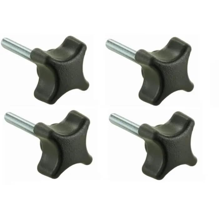 cyclingcolors 4x Tornillos Cabeza moleteada M6 x 30 manilla cabeza Estrella perilla de mariposa
