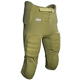 ADAMS USA Youth Practice Football Pant with 7Piece Integrated Pads Vegas Gold, Large