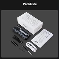 LOOP GEAR Taschenlampe led Aufladbar mit Magnet, SK05 Pro 2 5000 Lumen Handlampe Hell und Weit, USB C Akku Batterie, Powerbank Funktion, Profi Torch Light für Wildcamping Wanderungen Notfall (Schwarz) – Ansicht 7
