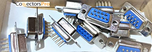 Conector D-Sub DB9 Hembra PCB, Pack 10 unidades miniatura 3