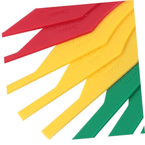 Kit de 3 herramientas para medir pastillas de freno, medidor preciso de grosor para automoción, herramienta esencial para mecánicos y entusiastas DIY miniatura 3