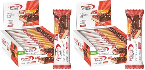 Barritas Premier Protein Strawberry Yogurt para llevar al gimnasio o tomar en la oficina