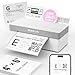 Rongta Shipping Thermal Label Printer, Bluetooth 4x6 Sticker Label Maker Wireless Shipping Label Printer for Package Small Business Compatible with Windows macOS Android iOS (White)