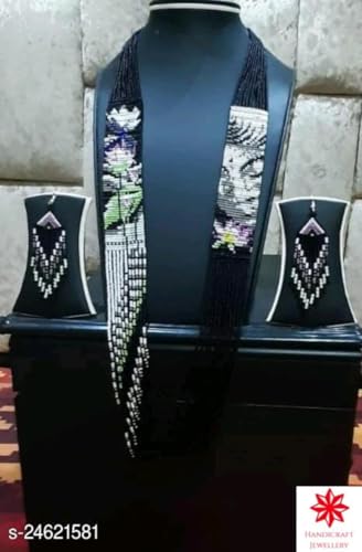 Gerdan con retrato de rosa violeta collar ucraniano tradicional LK_UKRN_0708 2