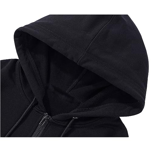 Sweat à capuche AOT zippé décontracté avec graphique surdimensionné Y2K