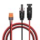 RIIEYOCA 12AWG Solar Stecker auf XT60i Adapter Verlängerungskabel, Ladekabel für Generator Portable Power Station 1.5M