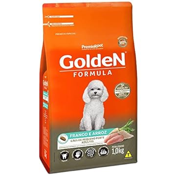 Ração Golden Fórmula Mini Bits para Cães Adultos de Pequeno Porte Sabor Frango e Arroz, 15kg Premier
